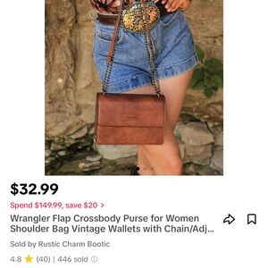 Wrangler flap crossbody purse
Like new/never used